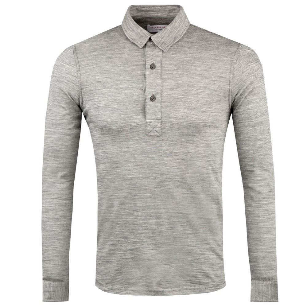 Orlebar Brown Merino Long Sleeve Polo (Small)